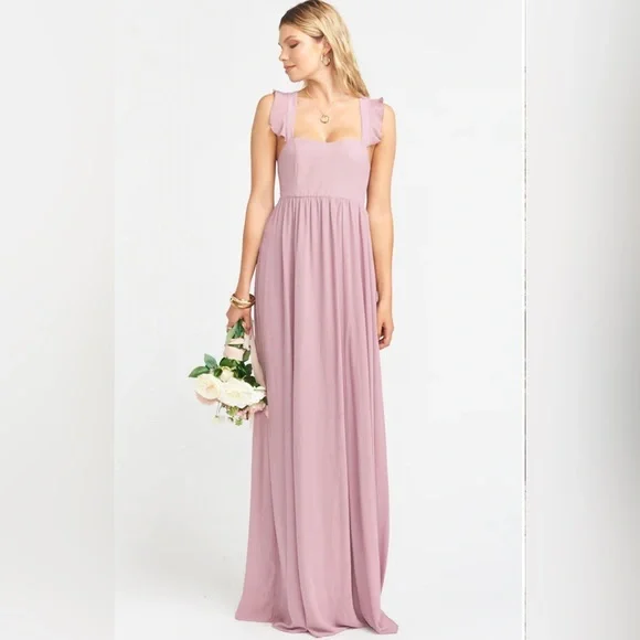 June Maxi Dress in Antique Rose Chiffon - Show Me Your Mumu - Picture 1 of 13